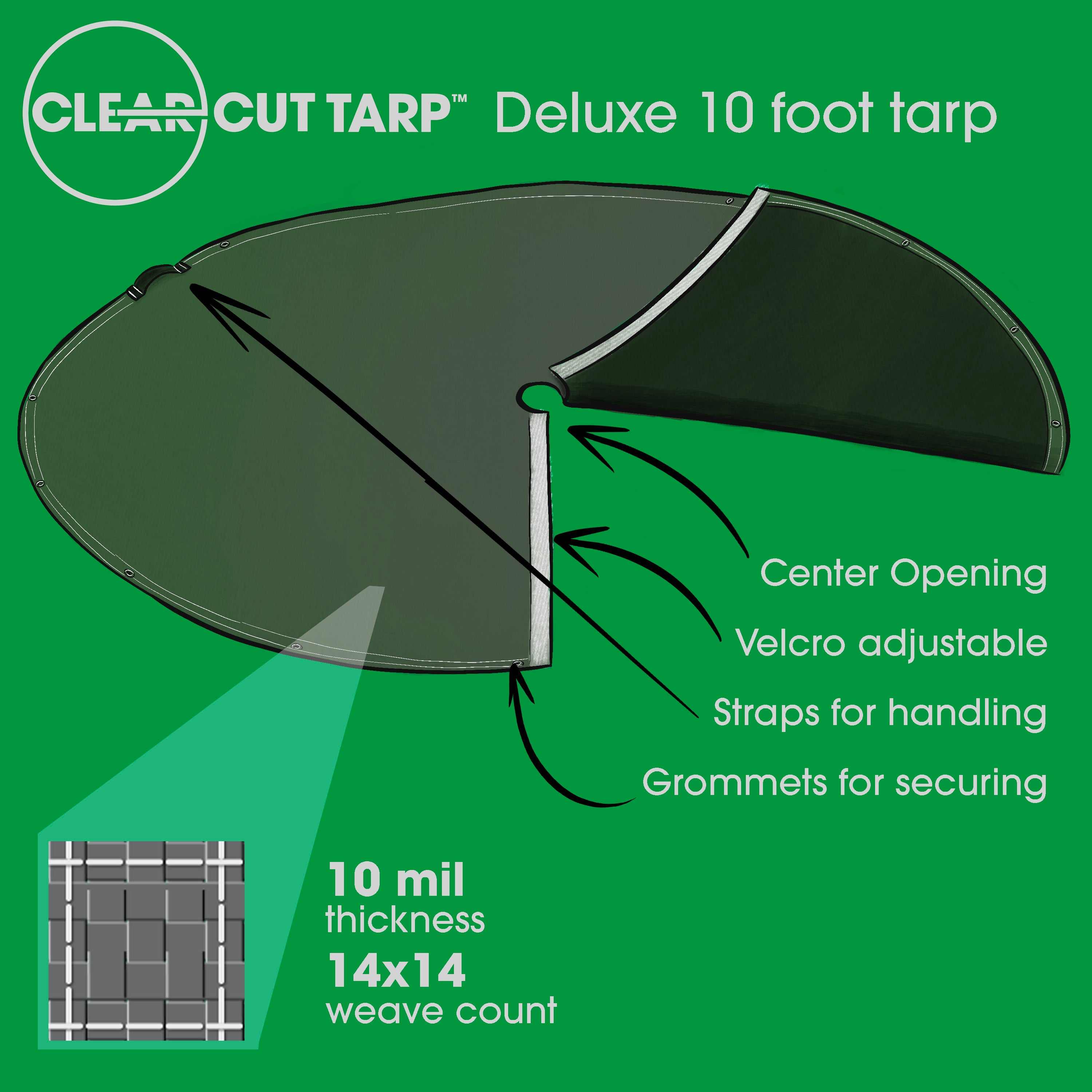 Clear-Cut Deluxe 10 Feet Landscape Tarp