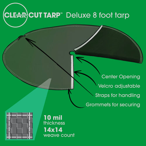 Clear-Cut Deluxe 8 Feet Landscape Tarp