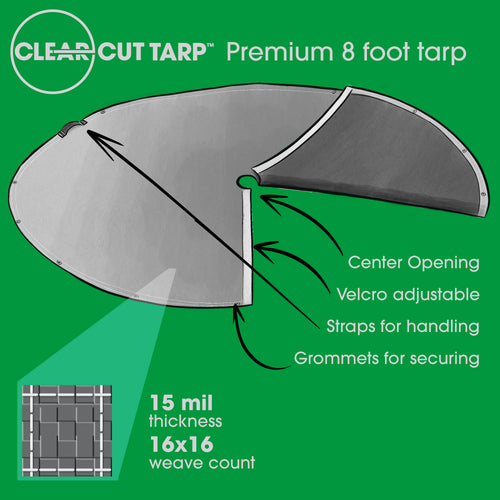 Clear-Cut Premium 8 Feet Landscape Tarp
